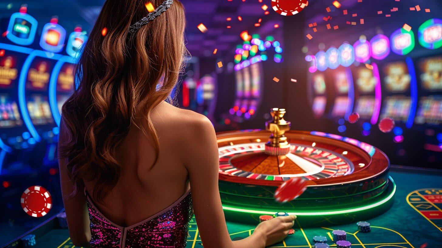 Dealer Sic Bo menunjukkan hasil tiga dadu setelah mengocok wadah kaca
